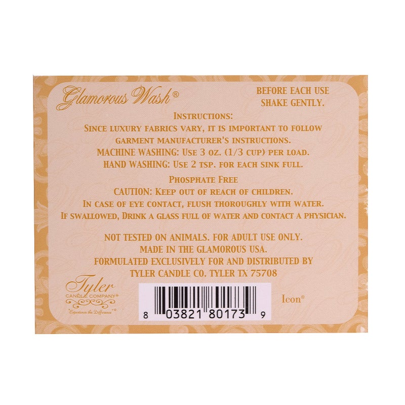 Tyler Candle Icon Glamorous Wash 16 oz Fine Laundry Detergent (1) - Image 3